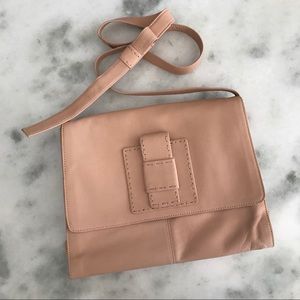 Nude Italian Leather Bag